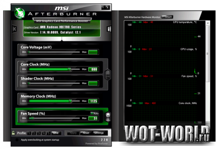 Afterburner чтобы разогнать видео-карту Afterburner чтобы разогнать видео-карту